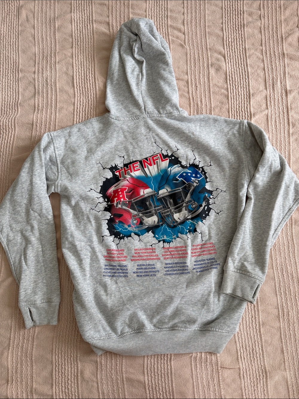 abercrombie kids Light Gray NFL Logo Sweatshirt - Picture 8 of 8